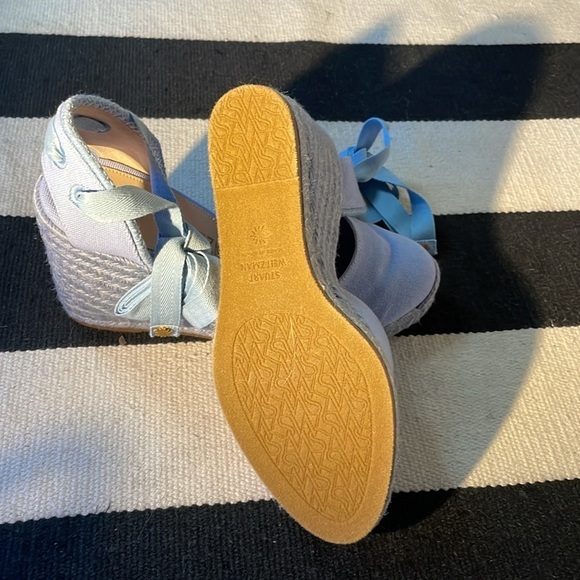 Stuart Weitzman Powder Blue Marguerita 100mm espadrilles Brand New! Size 7​​​​​ - Picture 4 of 6